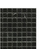 Black square mosaic tiles from Nero Marquina Black 5/8X5/8 Marble Mosaic collection