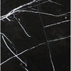 Black marble with white veining in Nero Marquina 12X12 Polished or Honed finish