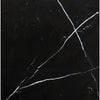 Nero Marquina Black Marble with white veining in 24X24 polished or honed finish