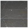 Gray marble tiles with white veining in Nero Marquina Black Marble 4X12 finish