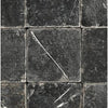 Black marble tile pattern of Nero Marquina Black Marble 4X4 Tumbled product