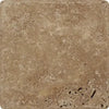 Noce Brown Travertine 18x18 Cross-Cut Tumbled Square Tile for elegant flooring