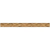 Textured gold-colored rod in Noce Travertine 1X12 Rope Liner Diamond Honed design