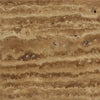 Noce Exotic 18X18 Vein-Cut Travertine Unfilled and Brushed Stone Tile Display