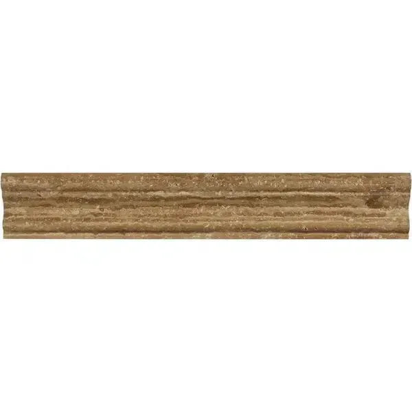 Travertine decorative border tile Noce Exotic 2X12 Milano polished or honed finish