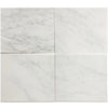 Carrara marble tiles in Oriental White / Asian Statuary 1/2X12 Pencil Liner finish