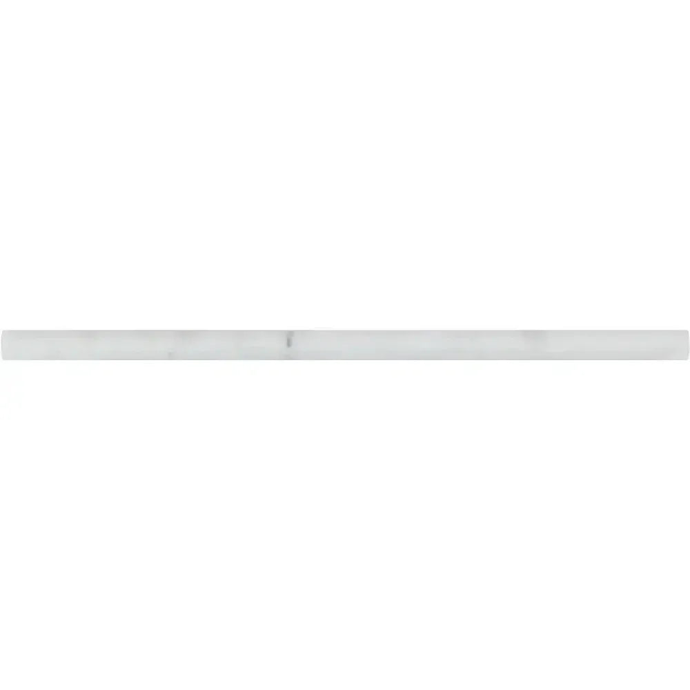 Rectangular white marble tile in Oriental White Asian Statuary Pencil Liner design