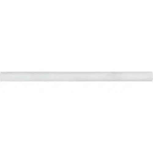 Long white rectangular light featured in Oriental White Asian Statuary bullnose liner