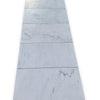 Rectangular marble floor tiles of Oriental White and Asian Statuary in Mosaic design