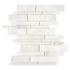 White marble mosaic tile from Oriental White Asian Statuary Manhattan collection