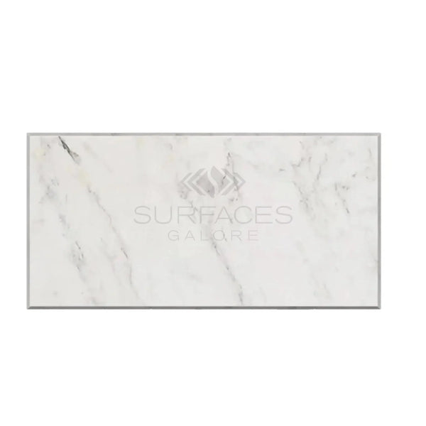 Rectangular marble-patterned tile Oriental White Asian Statuary Marble 18X36 Polished Honed