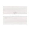 Two rectangular Oriental White Asian Statuary Marble tiles with polished finish