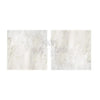 Two square Oriental White Asian Statuary Marble tiles in polished finish