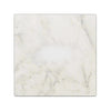 Square marble tabletop of Oriental White Asian Statuary Marble Tumbled 4X4