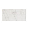 Rectangular Oriental White Asian Statuary Marble 6X12 tile with a polished finish