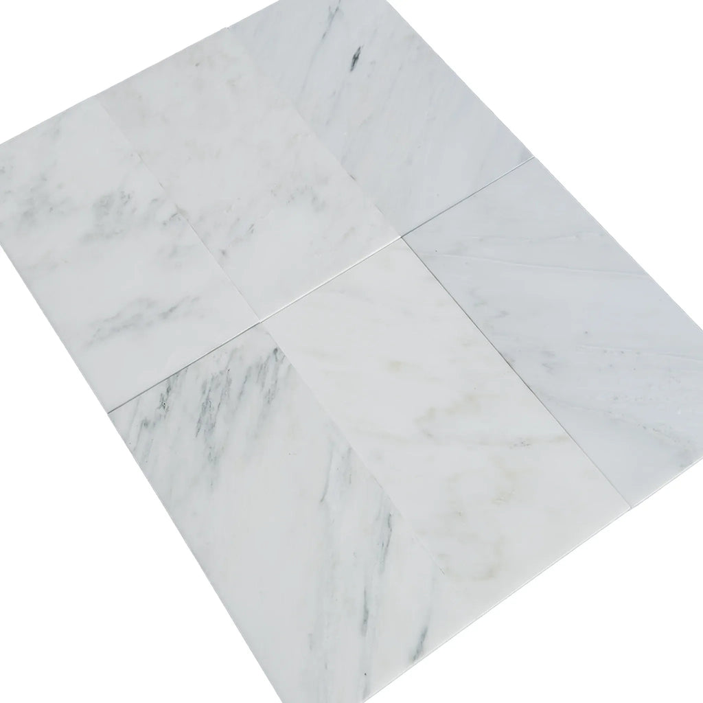 Oriental White Asian Statuary Marble 6X12 polished honed white marble tiles