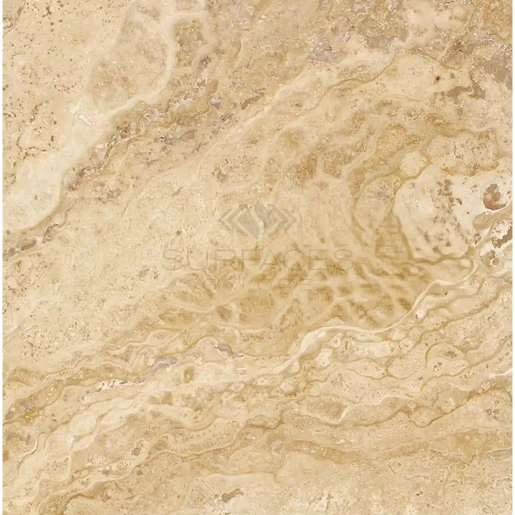 Beige travertine stone texture of Philadelphia Travertine 12X12 Filled and Honed