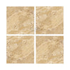 Beige Philadelphia Travertine 18X18 Filled and Honed marble tiles arranged elegantly