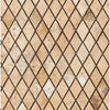 Diamond-patterned beige tile mosaic from Philadelphia Travertine 1X2 collection