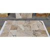 Philadelphia Travertine 2 Inch Hexagon Mosaic Tumbled Tile Flooring Display