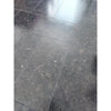 Polished dark stone floor tiles of Pierre Bleue 12X24 Brushed Marble design