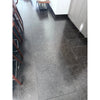 Dark gray tiled floor featuring Pierre Bleue 12X24 Brushed Marble design