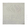 Riviera Quartz 24X24 Polished Tile featuring a square white surface with silver flecks