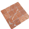 Red marble tile mosaic featuring Rojo Alicante 3X3 Tumbled design for elegant spaces