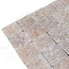 Square textured reddish-brown Stone Tiles Rosso Verona Marble 4X4 Tumbled Tile