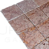 Rough-edged reddish-brown Rosso Verona marble tiles for elegant flooring solutions