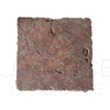 Square rough-textured reddish-brown stone tile Rosso Verona Marble 6X6 Tumbled Tile