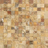 Square mosaic tile pattern of Scabos Travertine 1X1 Mosaic Split-Faced