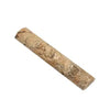 Rectangular cork bar featured with Scabos Travertine 1X6 Quarter-Round Trim Liner Honed