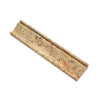 Scabos Travertine 2 1/2X12 Crown Molding Liner Honed in natural stone finish