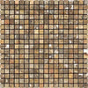 Scabos Travertine 5/8X5/8 Mosaic Tumbled Square Mosaic Tile Sheet