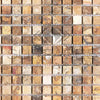 Scabos Travertine 5/8X5/8 Mosaic Tumbled Square Tile Sheet for elegant decor