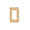 Scabos Travertine Single ROCKER Plate featuring a stone-textured decorator wall plate