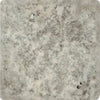 Square Silver Gray Travertine 12X12 Tumbled Tile for elegant flooring design