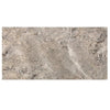 Silver Gray Travertine 12X24 Tile Cross-Cut Filled and Honed Rectangular Marble Tile