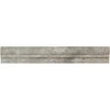 Gray Stone Border Tile for Silver Gray Travertine Double-Step Chair Rail Trim Liner