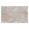 Textured gray stone tile in Silver Travertine 16X24 paver with tumbled finish