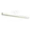 White cylindrical molding from Snow White 1/2X12 Pencil Liner Marble Polished