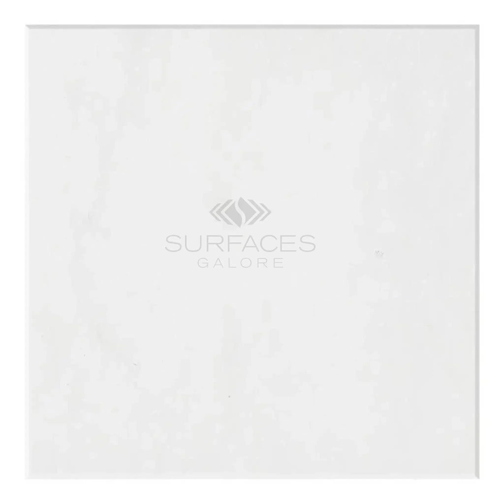 Snow White Marble 12X12 Polished square white tile showcasing elegant surface texture