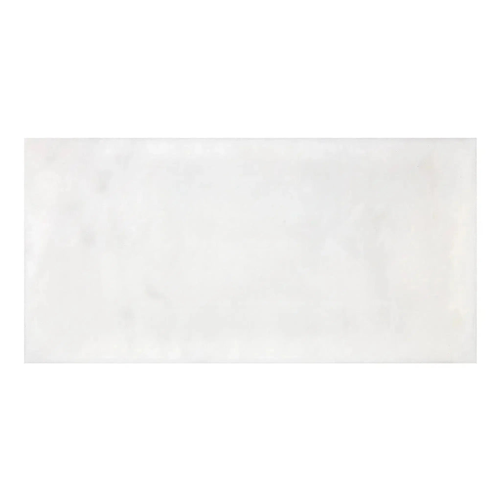 Snow White Marble 12X24 Polished Rectangular White Tile for elegant decor