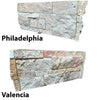 Stacked stone veneer panels from Split-Face Panel Travertine Set for clearance sale