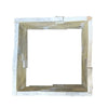 Square frame with silver and gold accents for Split-Face Panel Travertine Set