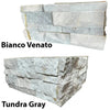 Stacked stone veneer samples for Split-Face Panel Travertine Set in marble clearance sale