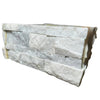 White and gray stacked stone veneer from Split-Face Panel Travertine Set for sale