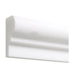 White decorative molding for Thassos White 2X12 OG-1 Single-Step Chair Rail Trim