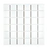 Thassos White 2X2 Mosaic Marble Polished or Honed with elegant white square tiles